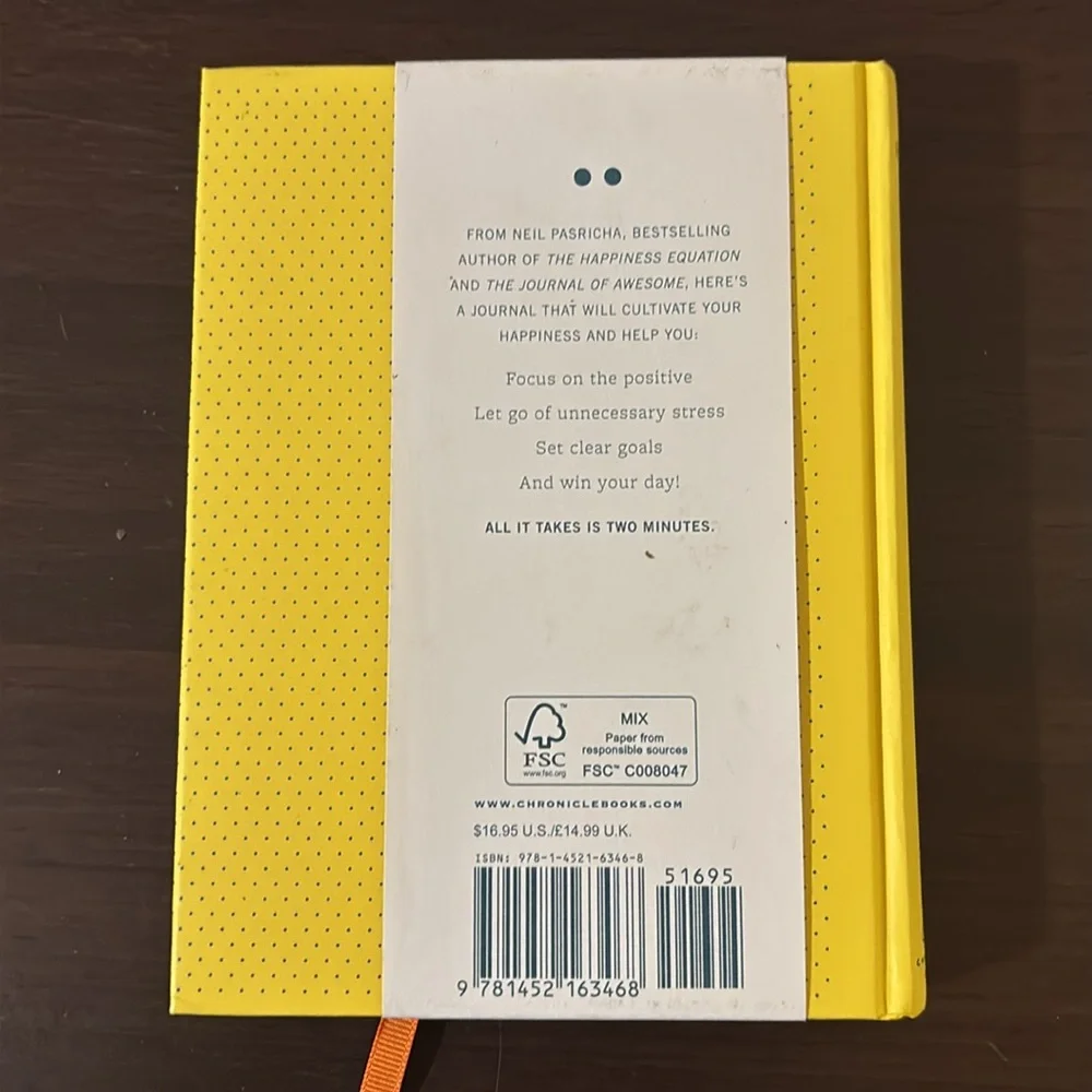 Two Minute Mornings Journal, Good Used Condition! By Neil Pasricha